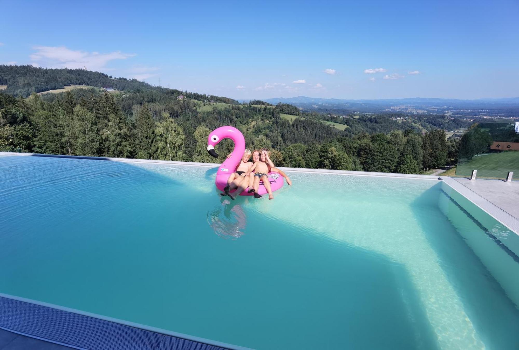 Chalet-Suedsteiermark - Traumhafte Aussicht, Infinity Pool, Privatsphaere, Klima Und De-Luxe Ausstattung Schwanberg Dış mekan fotoğraf